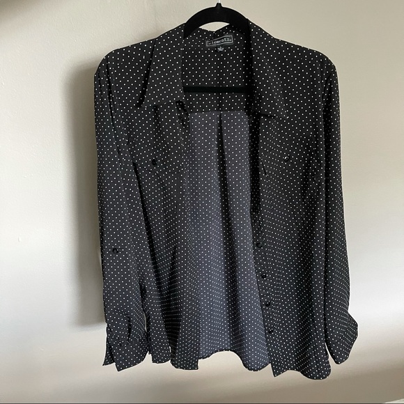 Vintage button down polka dot top - Picture 4 of 6